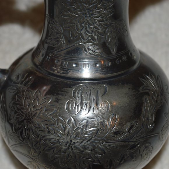 Vintage Meriden B Company Silver Plated Pitcher - Picture 7 of 9
